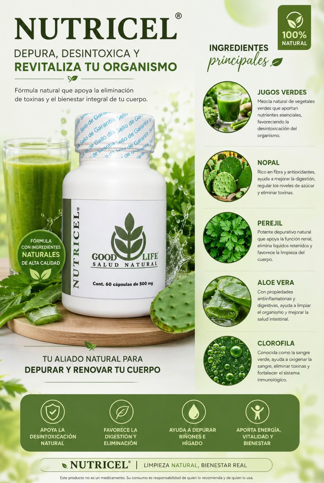 NUTRICEL® — Limpieza natural, bienestar real: fórmula depurativa.